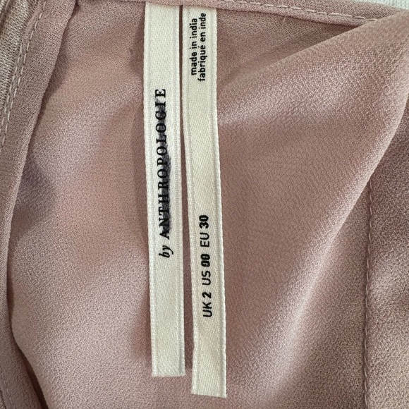 By Anthropologie Modern Sheer Midi Dress Violet Ice Size 0. - Picture 11 of 13